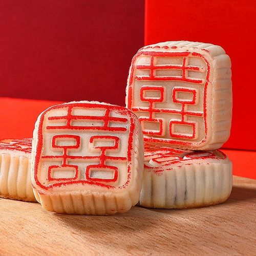 白皮喜字餅 傳統(tǒng)中式婚禮點(diǎn)心，為440g甜蜜婚約增添喜氣